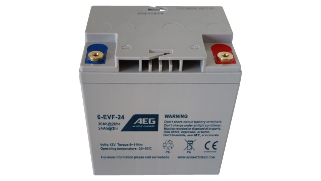 ΜΠΑΤΑΡΙΑ AEG MOTIVE 6-EVF-24 ΒΑΘΕΙΑΣ ΕΚΦΟΡΤΙΣΗΣ VRLA GEL 12V30AH c20 ΜΠΑΤΑΡΙΑ AEG MOTIVE 6-EVF-24 ΒΑΘΕΙΑΣ ΕΚΦΟΡΤΙΣΗΣ VRLA GEL 12V30AH c20