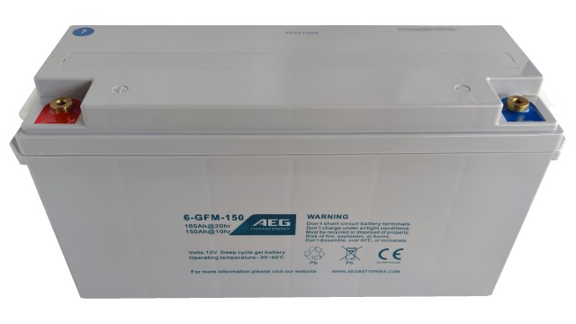 ΜΠΑΤΑΡΙΑ AEG STORAGE 6-GFM-150 ΒΑΘΕΙΑΣ ΕΚΦΟΡΤΙΣΗΣ VRLA GEL 12V165AH c20