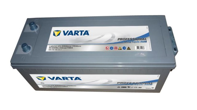 ΜΠΑΤΑΡΙΑ LAD210 VARTA DEEP CYCLE AGM 210AH ΜΠΑΤΑΡΙΑ LAD210 VARTA DEEP CYCLE AGM 210AH