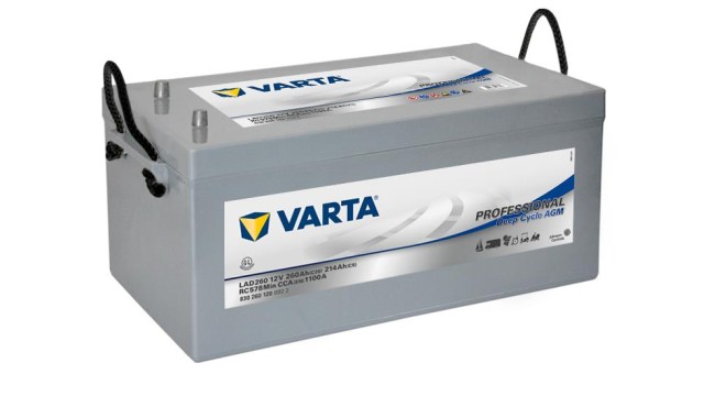 ΜΠΑΤΑΡΙΑ LAD260 VARTA DEEP CYCLE AGM 260AH ΜΠΑΤΑΡΙΑ LAD260 VARTA DEEP CYCLE AGM 260AH