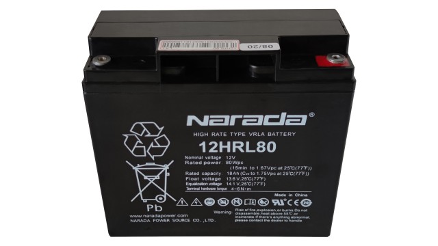 ΜΠΑΤΑΡΙΑ NARADA 12HRL80 VRLA AGM 12V18AH c20 ΜΠΑΤΑΡΙΑ NARADA 12HRL80 VRLA AGM 12V18AH c20
