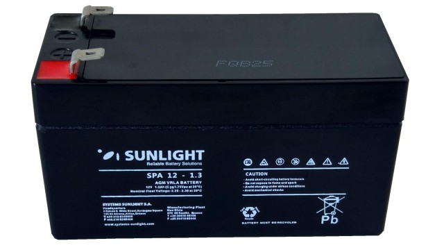 ΜΠΑΤΑΡΙΑ SPA12-1,3 SUNLIGHT VRLA AGM