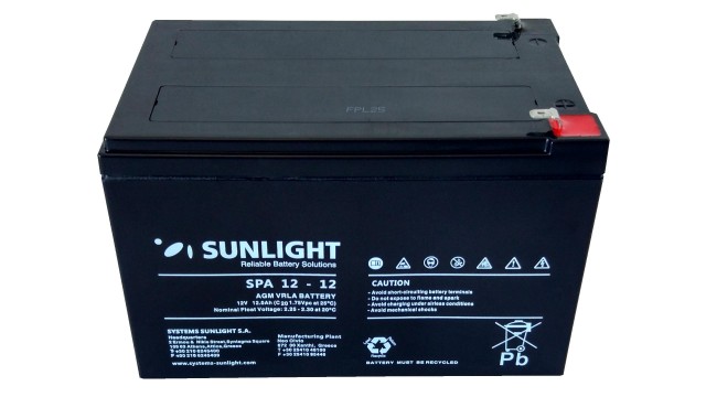 ΜΠΑΤΑΡΙΑ SPA12-12 SUNLIGHT VRLA AGM