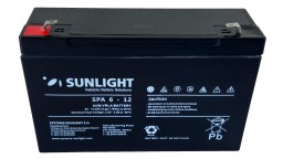ΜΠΑΤΑΡΙΑ SPA6-12 SUNLIGHT VRLA AGM ΜΠΑΤΑΡΙΑ SPA6-12 SUNLIGHT VRLA AGM