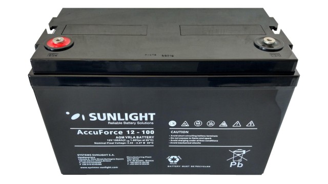 ΜΠΑΤΑΡΙΑ ACCUFORCE 12V100AH SUNLIGHT VRLA AGM ΜΠΑΤΑΡΙΑ ACCUFORCE 12V100AH SUNLIGHT VRLA AGM