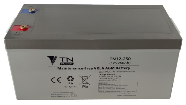ΜΠΑΤΑΡΙΑ TN12-250 TIANNENG VRLA AGM ΜΠΑΤΑΡΙΑ TN12-250 TIANNENG VRLA AGM