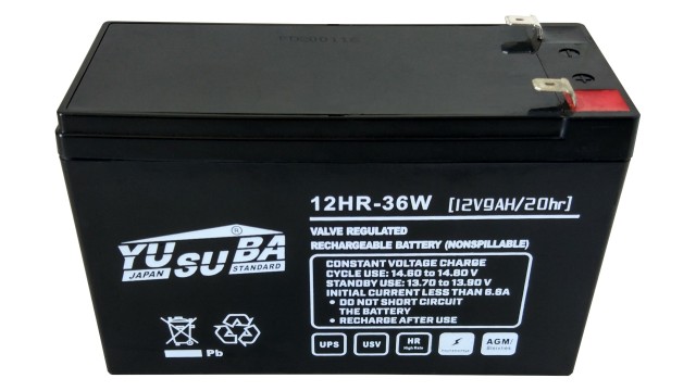ΜΠΑΤΑΡΙΑ 12HR-36W 12V9AH YUSUBA VRLA AGM ΜΠΑΤΑΡΙΑ 12HR-36W 12V9AH YUSUBA VRLA AGM