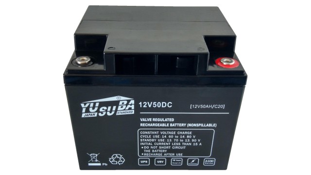 ΜΠΑΤΑΡΙΑ 12V50DC YUSUBA VRLA AGM 12V 50AH c20 ΜΠΑΤΑΡΙΑ 12V50DC YUSUBA VRLA AGM 12V 50AH c20