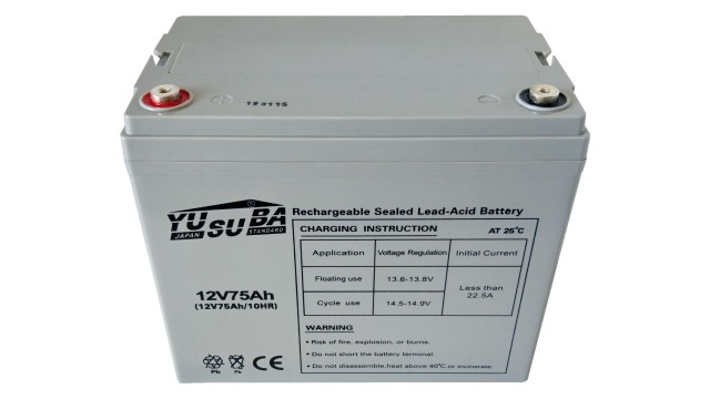 ΜΠΑΤΑΡΙΑ 12V75AH YUSUBA VRLA AGM