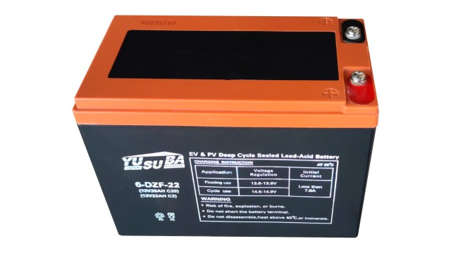 ΜΠΑΤΑΡΙΑ 6-DZF-22 YUSUBA 12V 26AH 20Hr, 22AH 2Hr ΓΙΑ ΗΛΕΚΤΡΙΚΑ ΔΙΚΥΚΛΑ ΜΠΑΤΑΡΙΑ 6-DZF-22 YUSUBA 12V 26AH 20Hr, 22AH 2Hr ΓΙΑ ΗΛΕΚΤΡΙΚΑ ΔΙΚΥΚΛΑ
