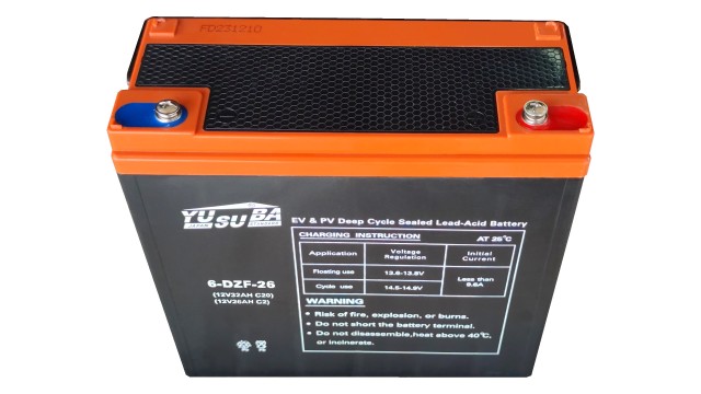 ΜΠΑΤΑΡΙΑ 6-DZF-26 YUSUBA 12V 32AH 20Hr, 26AH 2Hr ΓΙΑ ΗΛΕΚΤΡΙΚΑ ΔΙΚΥΚΛΑ ΜΠΑΤΑΡΙΑ 6-DZF-26 YUSUBA 12V 32AH 20Hr, 26AH 2Hr ΓΙΑ ΗΛΕΚΤΡΙΚΑ ΔΙΚΥΚΛΑ