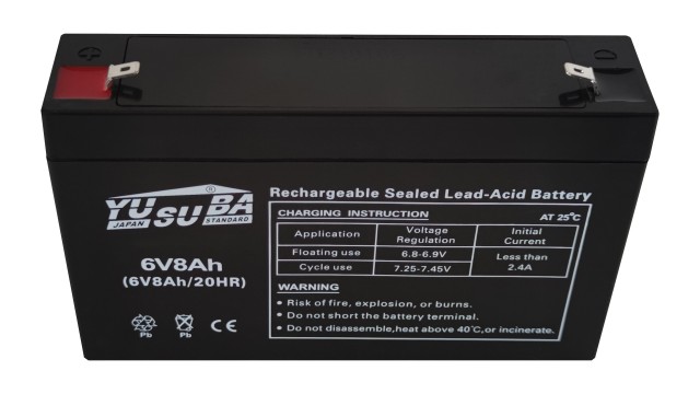 ΜΠΑΤΑΡΙΑ 6V8AH YUSUBA VRLA AGM ΜΠΑΤΑΡΙΑ 6V8AH YUSUBA VRLA AGM