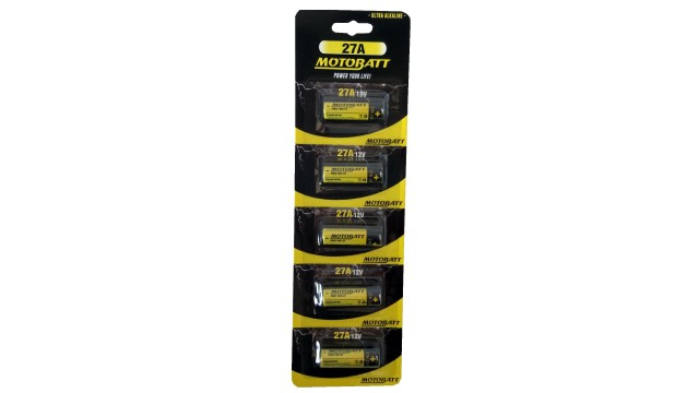 ΜΠΑΤΑΡΙΑ ΑΛΚΑΛΙΚΗ 27A 12V MOTOBATT (5 τεμάχια)