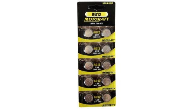 ΜΠΑΤΑΡΙΑ ΑΛΚΑΛΙΚΗ AG12 MOTOBATT (2 τεμάχια) ΜΠΑΤΑΡΙΑ ΑΛΚΑΛΙΚΗ AG12 MOTOBATT (2 τεμάχια)