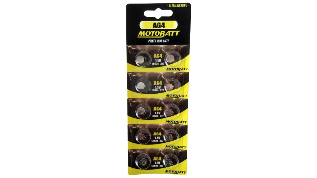 ΜΠΑΤΑΡΙΑ ΑΛΚΑΛΙΚΗ AG4 MOTOBATT (10 τεμάχια) ΜΠΑΤΑΡΙΑ ΑΛΚΑΛΙΚΗ AG4 MOTOBATT (10 τεμάχια)