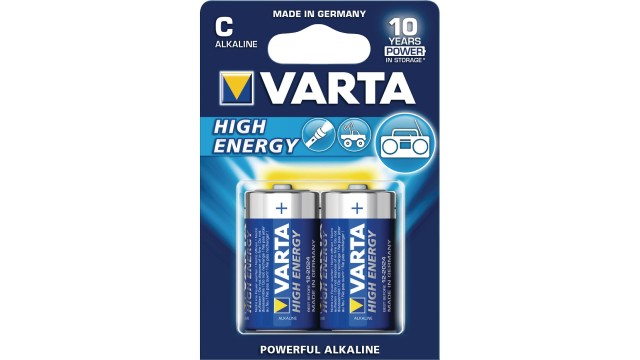 ΜΠΑΤΑΡΙΑ ΑΛΚΑΛΙΚΗ C 4914 VARTA HIGH ENERGY (2 τεμάχια)