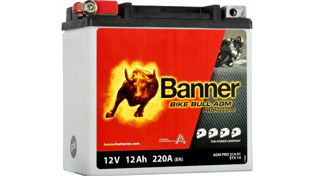 ΜΠΑΤΑΡΙΑ 51401 (ETX14) BANNER BIKE BULL AGM PRO
