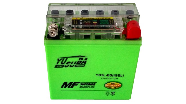 ΜΠΑΤΑΡΙΑ YB5L-BS YUSUBA GEL 12V 5AH ΜΠΑΤΑΡΙΑ YB5L-BS YUSUBA GEL 12V 5AH