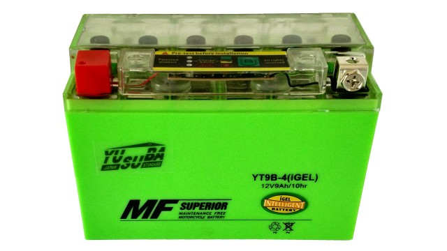 ΜΠΑΤΑΡΙΑ YT9B-BS YUSUBA GEL 12V 9AH ΜΠΑΤΑΡΙΑ YT9B-BS YUSUBA GEL 12V 9AH