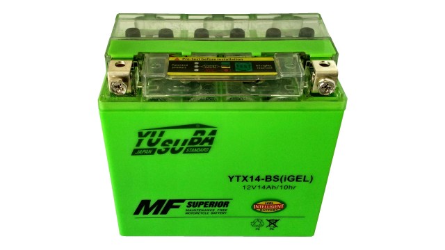 ΜΠΑΤΑΡΙΑ YTX14-BS YUSUBA GEL  12V 14AH