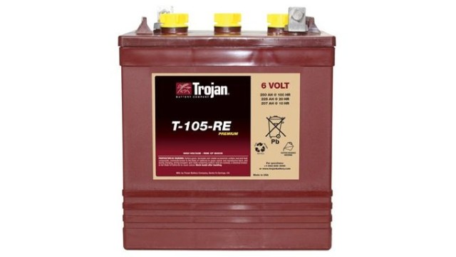 ΜΠΑΤΑΡΙΑ T105 RE TROJAN 6V 225AH c20 ΜΠΑΤΑΡΙΑ T105 RE TROJAN 6V 225AH c20