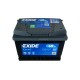 ΜΠΑΤΑΡΙΑ EB602 EXIDE EXCELL 60AH ΜΠΑΤΑΡΙΑ EB602 EXIDE EXCELL 60AH